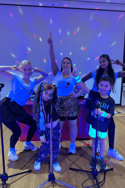 glow disco party